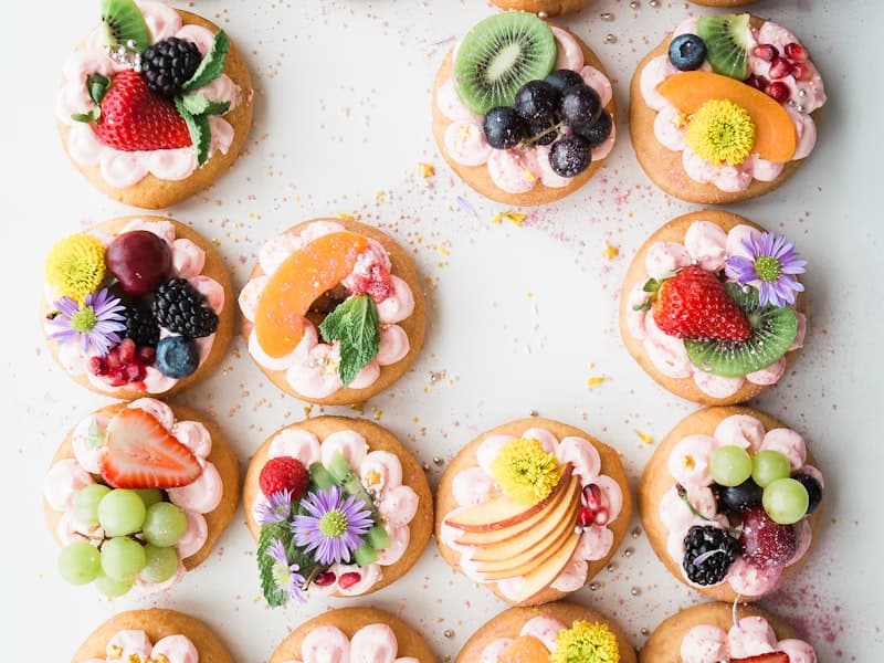 Mixed berry tarts